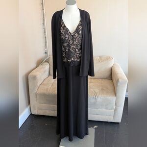 Patra Black Elegant Evening Dress